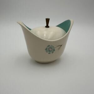 Vintage Sugar Bowl & Lid by Taylor Smith Taylor Boutonniere Pattern Mid century